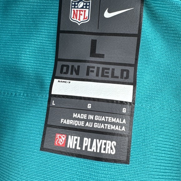 Miami Dolphins Jay Cutler Jersey Mens L Nike On Field #6 NFL Football Green READ - Picture 5 of 10